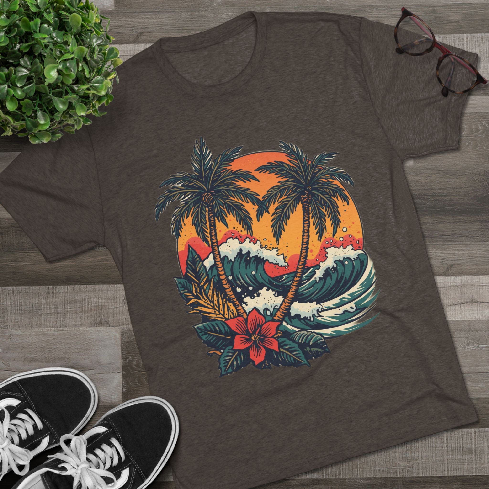 Tropical Tattoo Tee, Monterey Tropical Tattoo Tee | Sailor Jerry & Ed Hardy Style