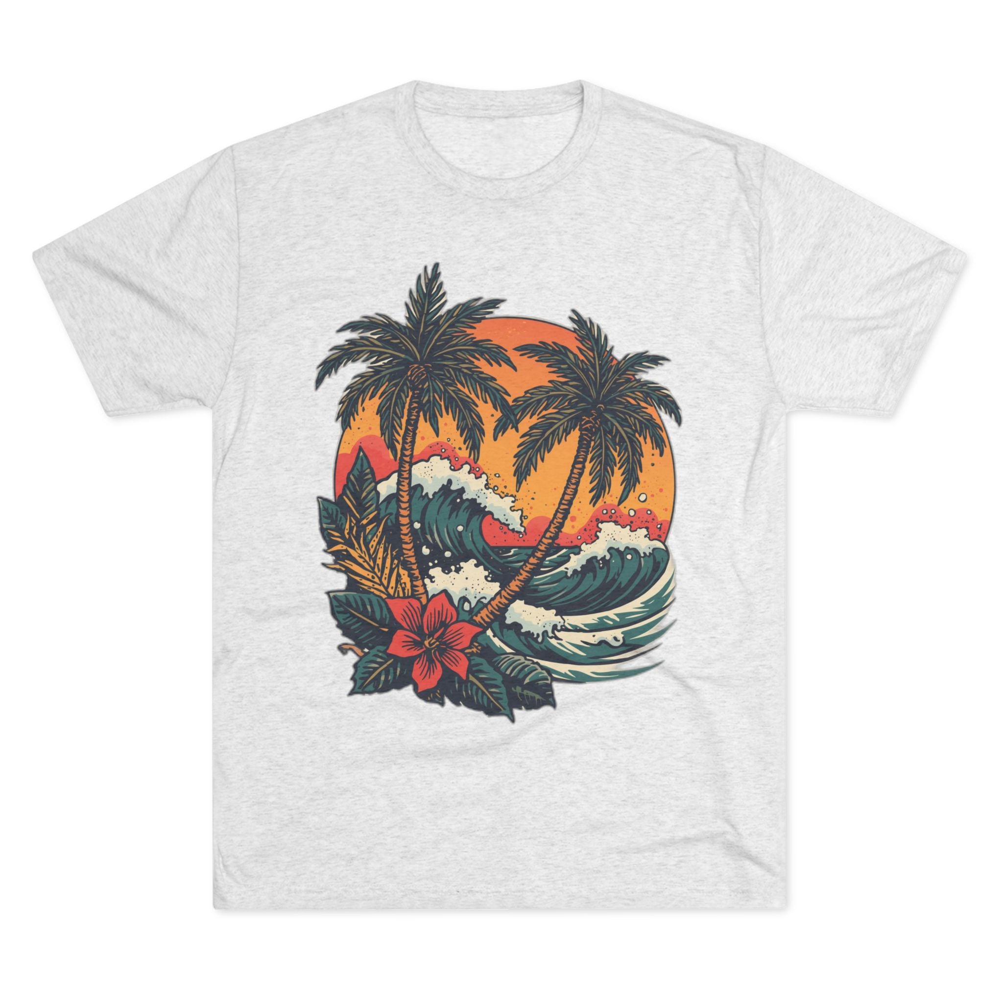 Tropical Tattoo Tee, Monterey Tropical Tattoo Tee | Sailor Jerry & Ed Hardy Style