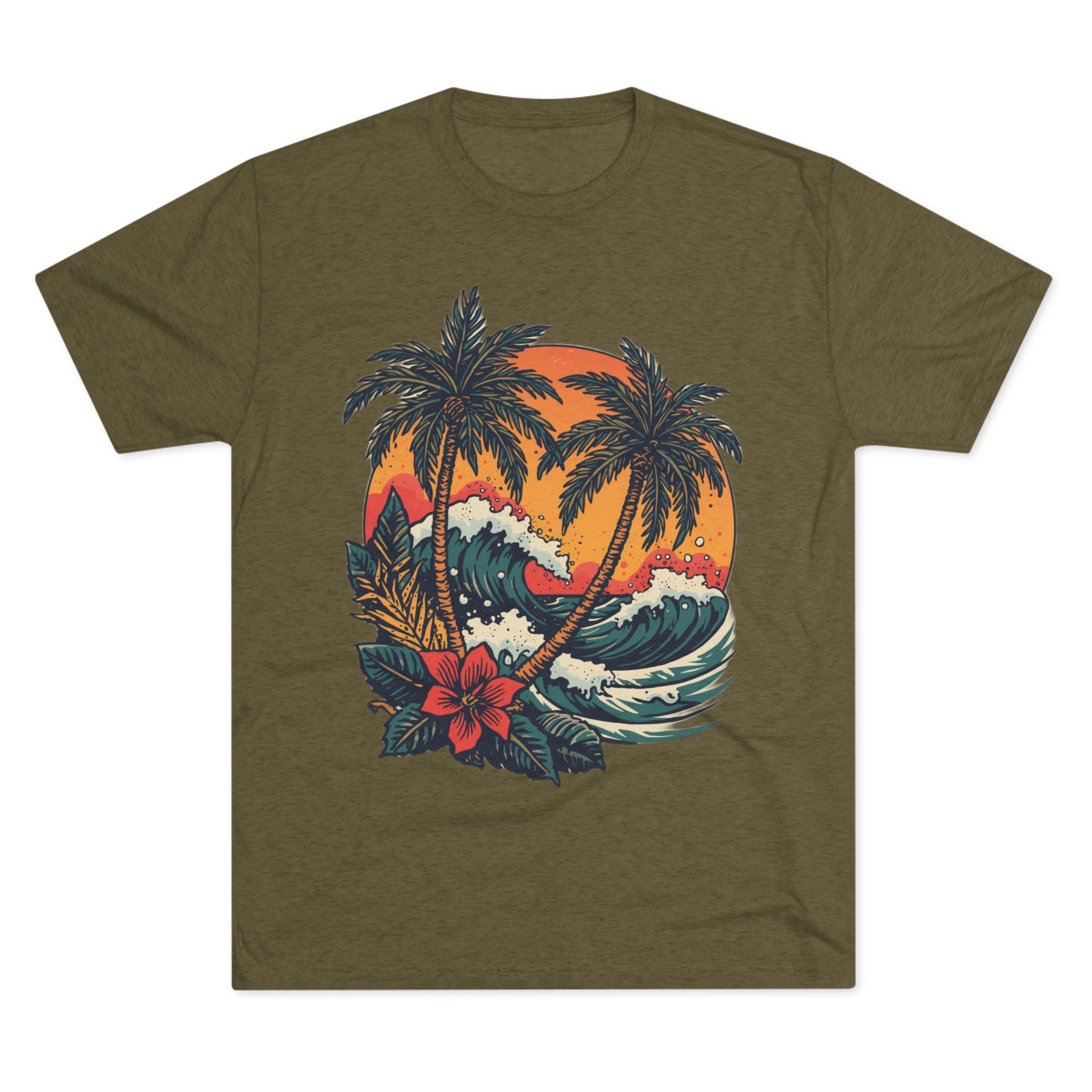 Tropical Tattoo Tee, Monterey Tropical Tattoo Tee | Sailor Jerry & Ed Hardy Style