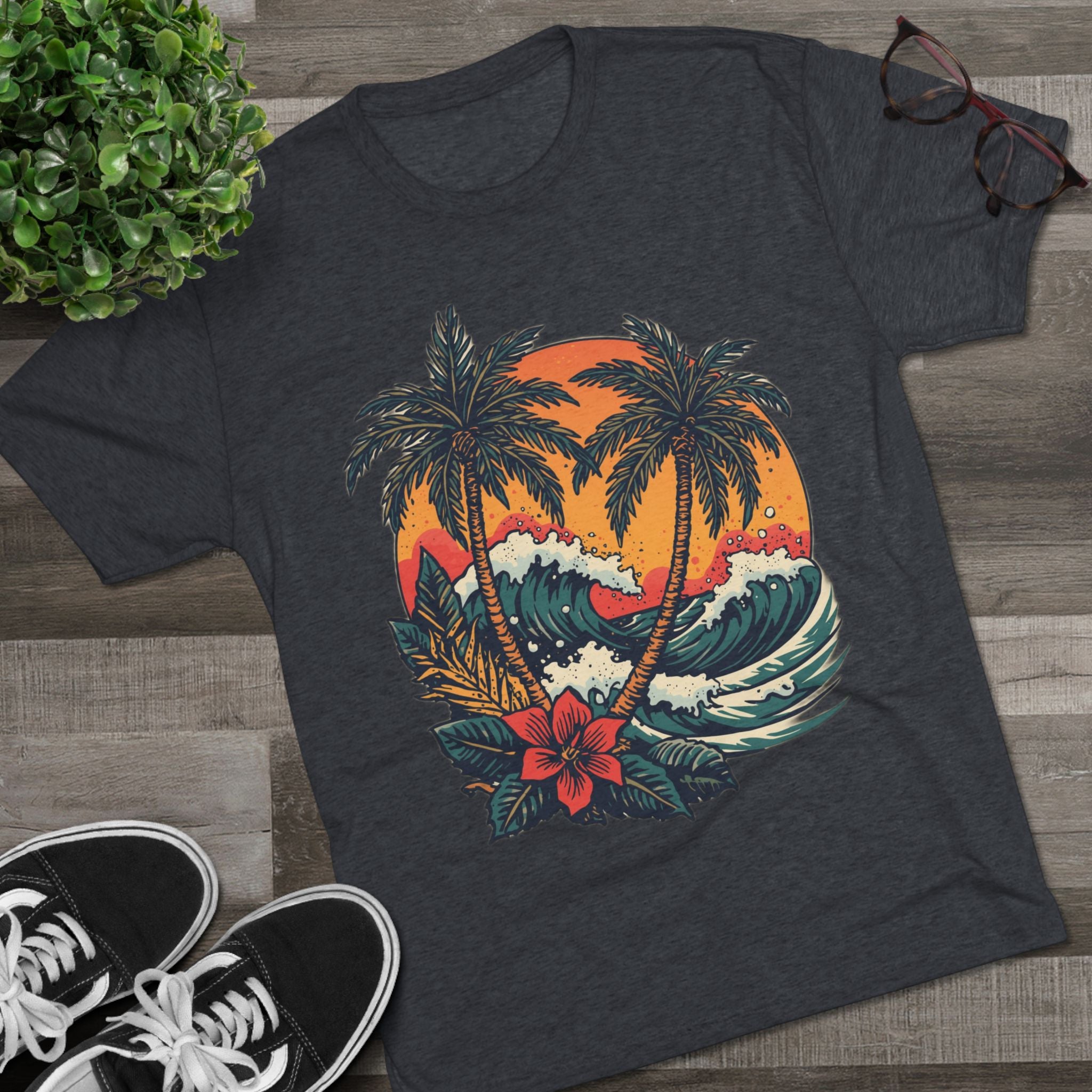 Tropical Tattoo Tee, Monterey Tropical Tattoo Tee | Sailor Jerry & Ed Hardy Style