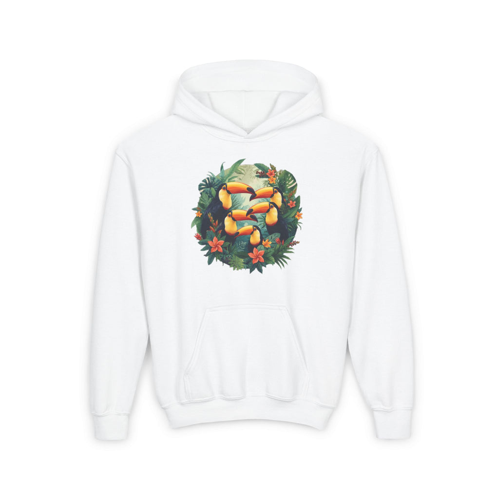 Tropical Floral Youth Hoodie