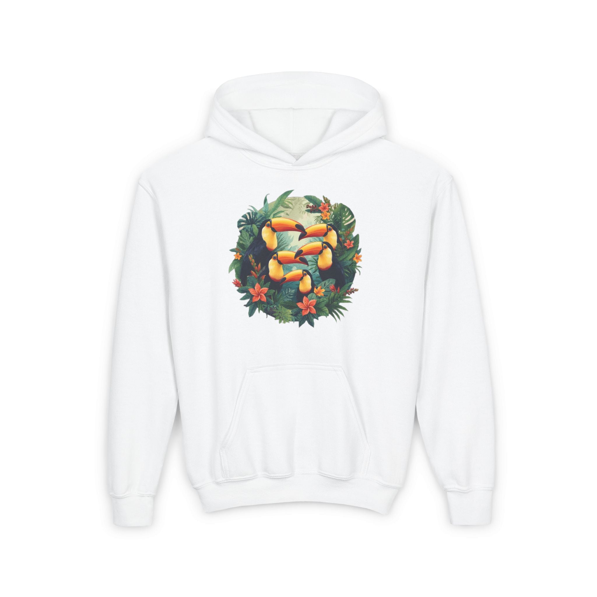 Tropical Floral Youth Hoodie