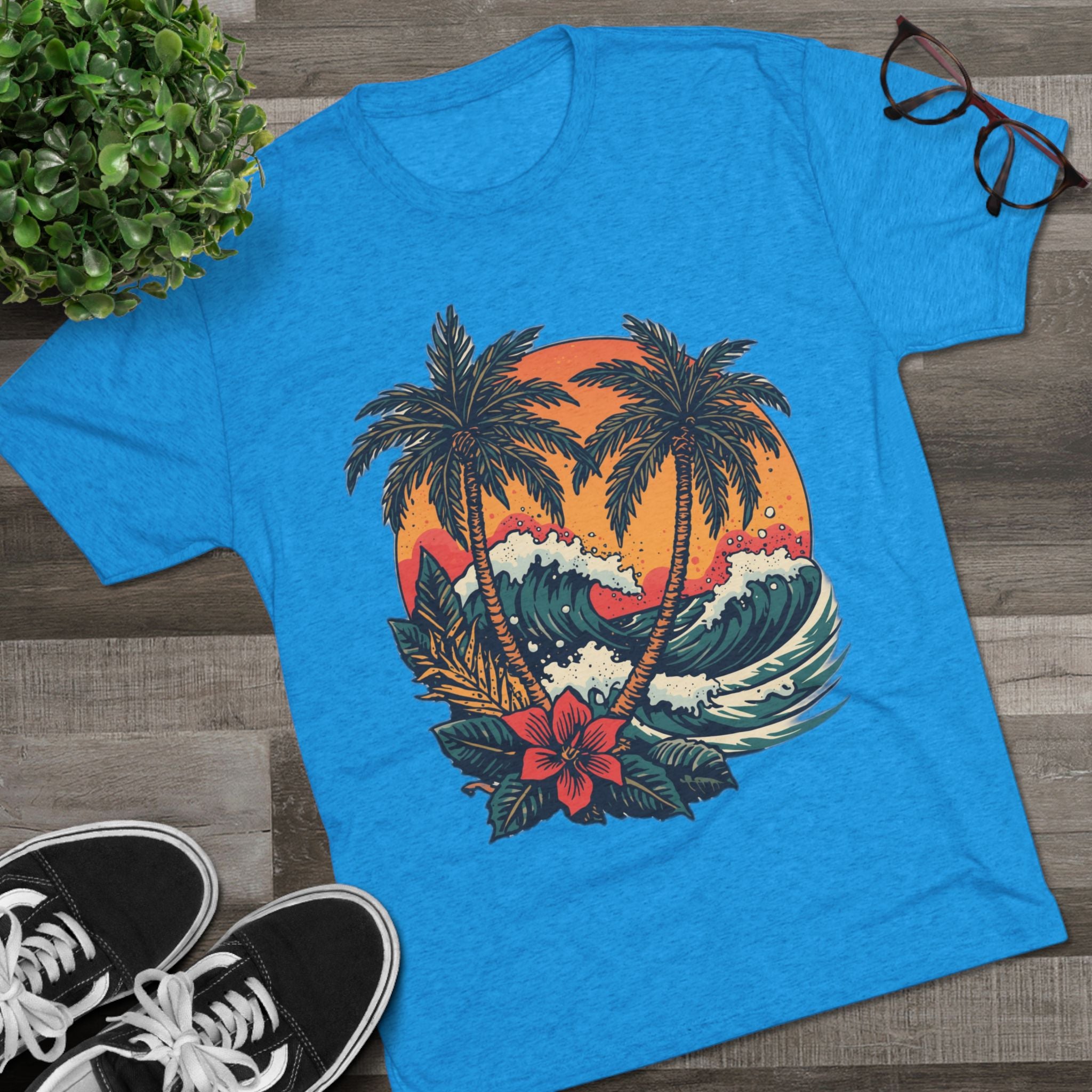 Tropical Tattoo Tee, Monterey Tropical Tattoo Tee | Sailor Jerry & Ed Hardy Style