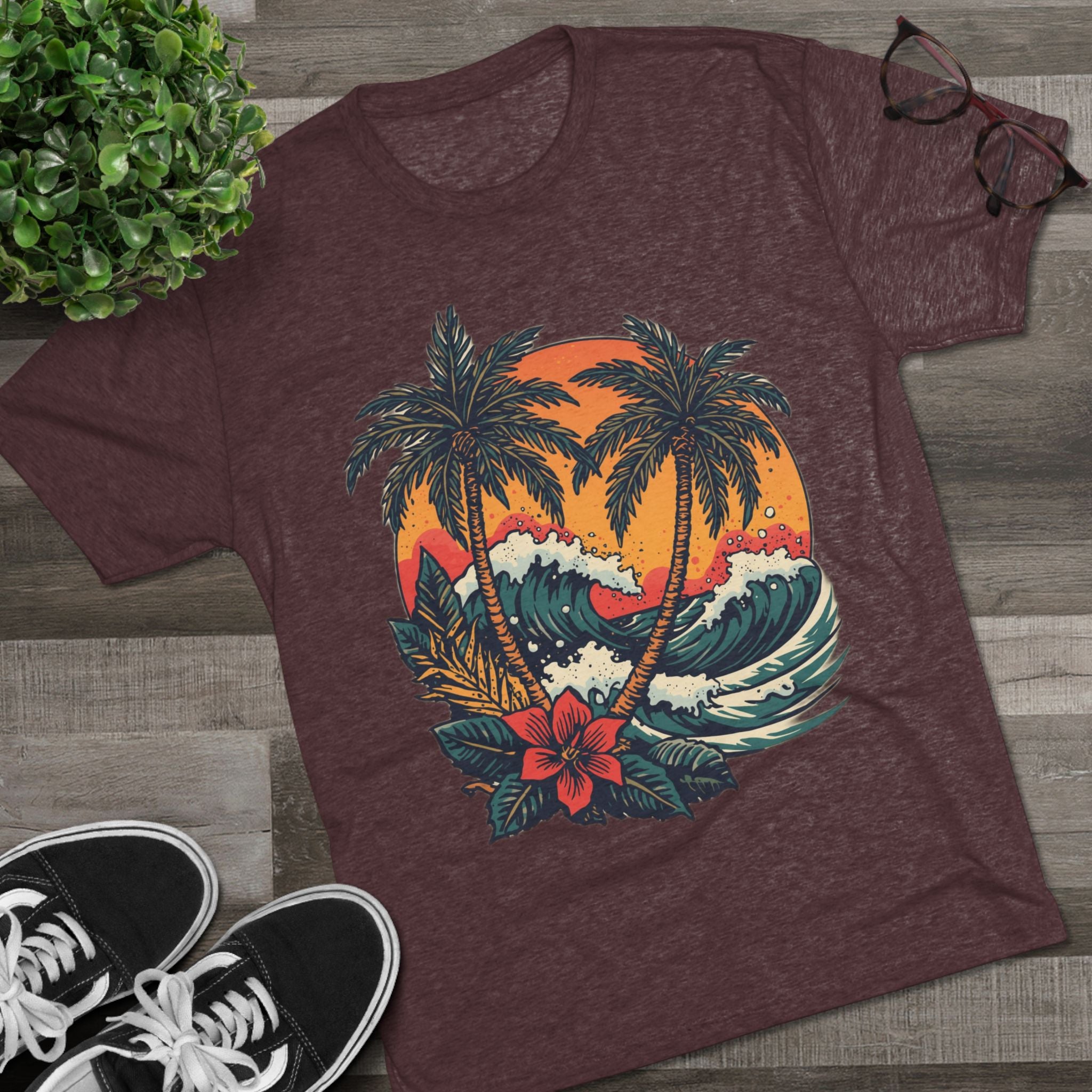 Tropical Tattoo Tee, Monterey Tropical Tattoo Tee | Sailor Jerry & Ed Hardy Style