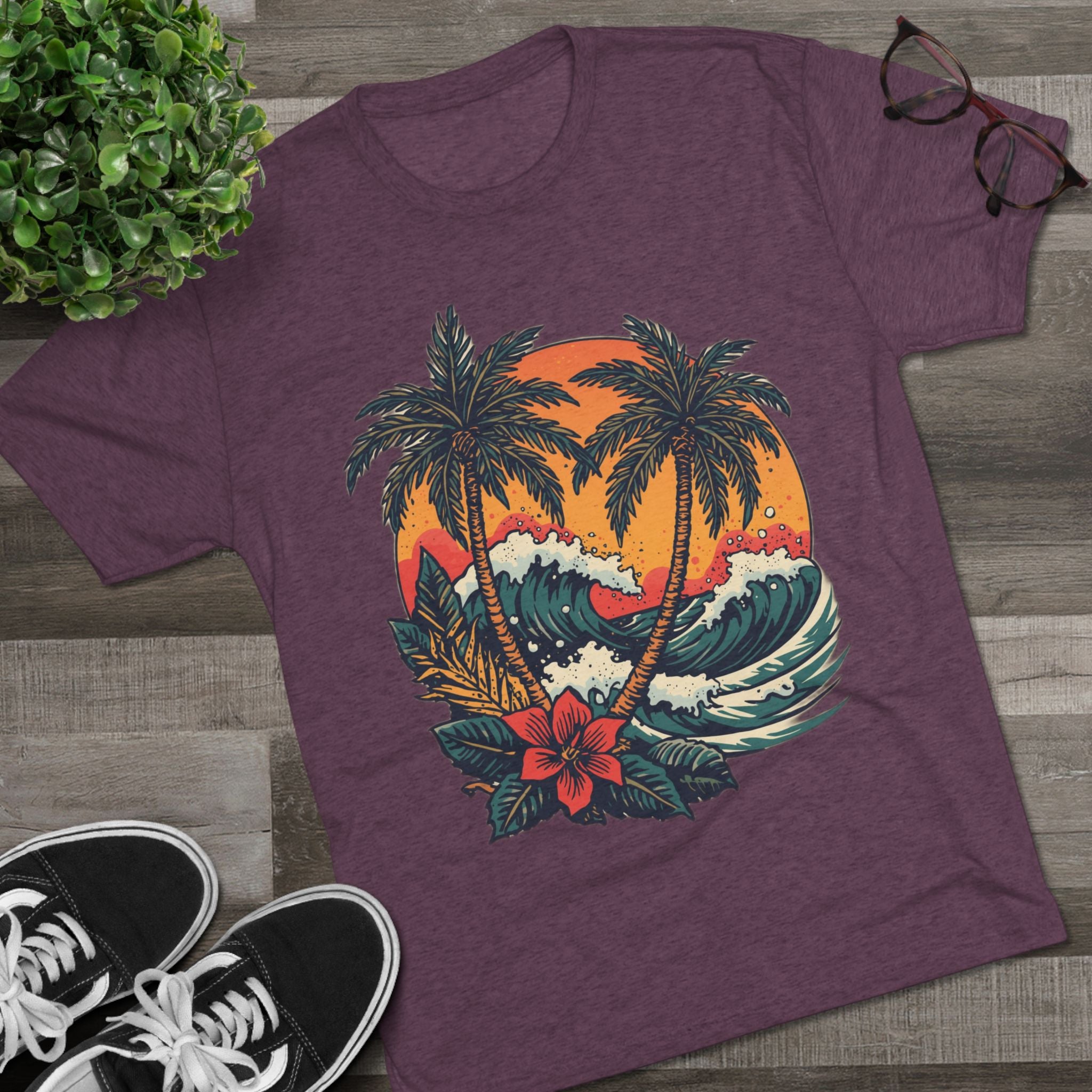 Tropical Tattoo Tee, Monterey Tropical Tattoo Tee | Sailor Jerry & Ed Hardy Style