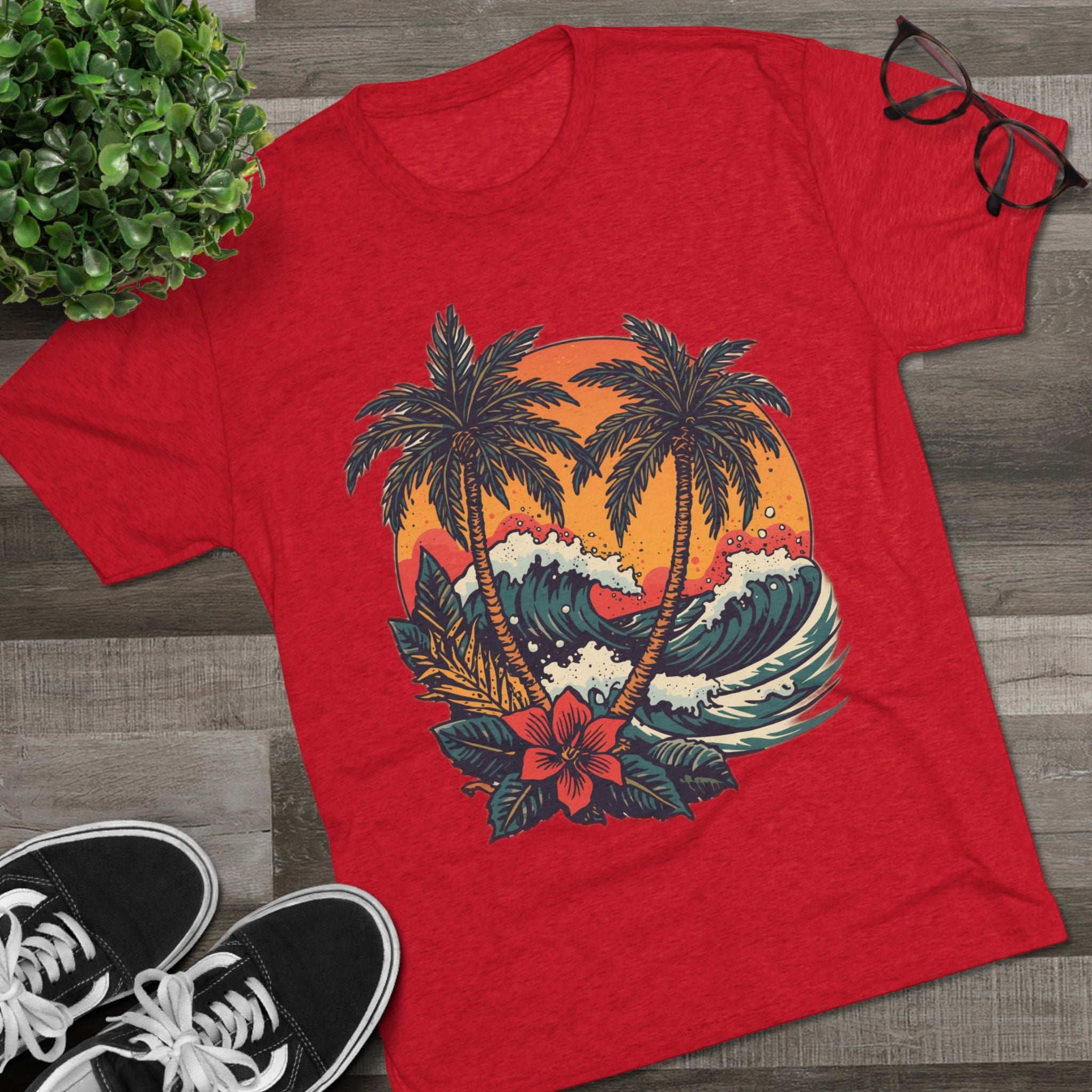 Tropical Tattoo Tee, Monterey Tropical Tattoo Tee | Sailor Jerry & Ed Hardy Style