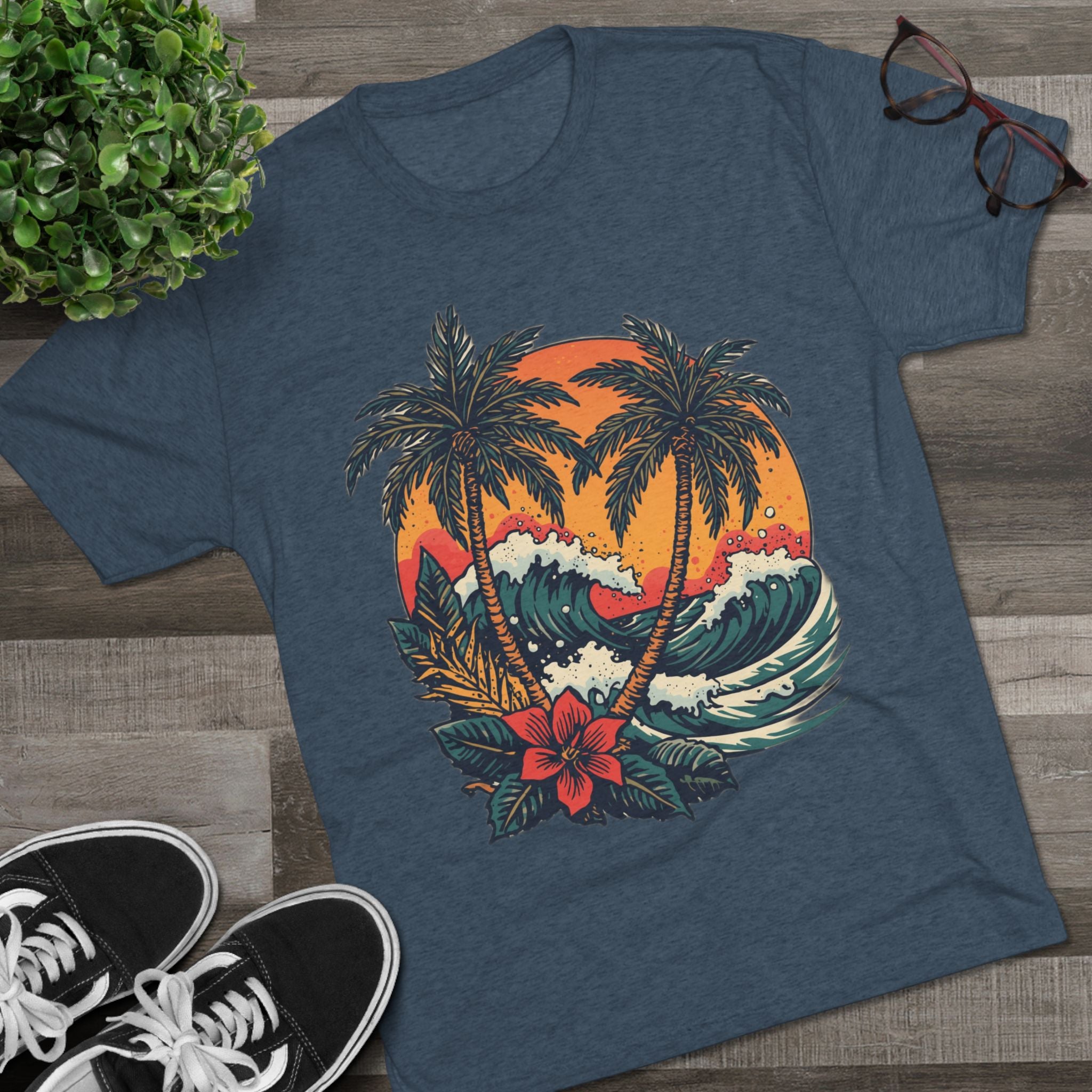Tropical Tattoo Tee, Monterey Tropical Tattoo Tee | Sailor Jerry & Ed Hardy Style