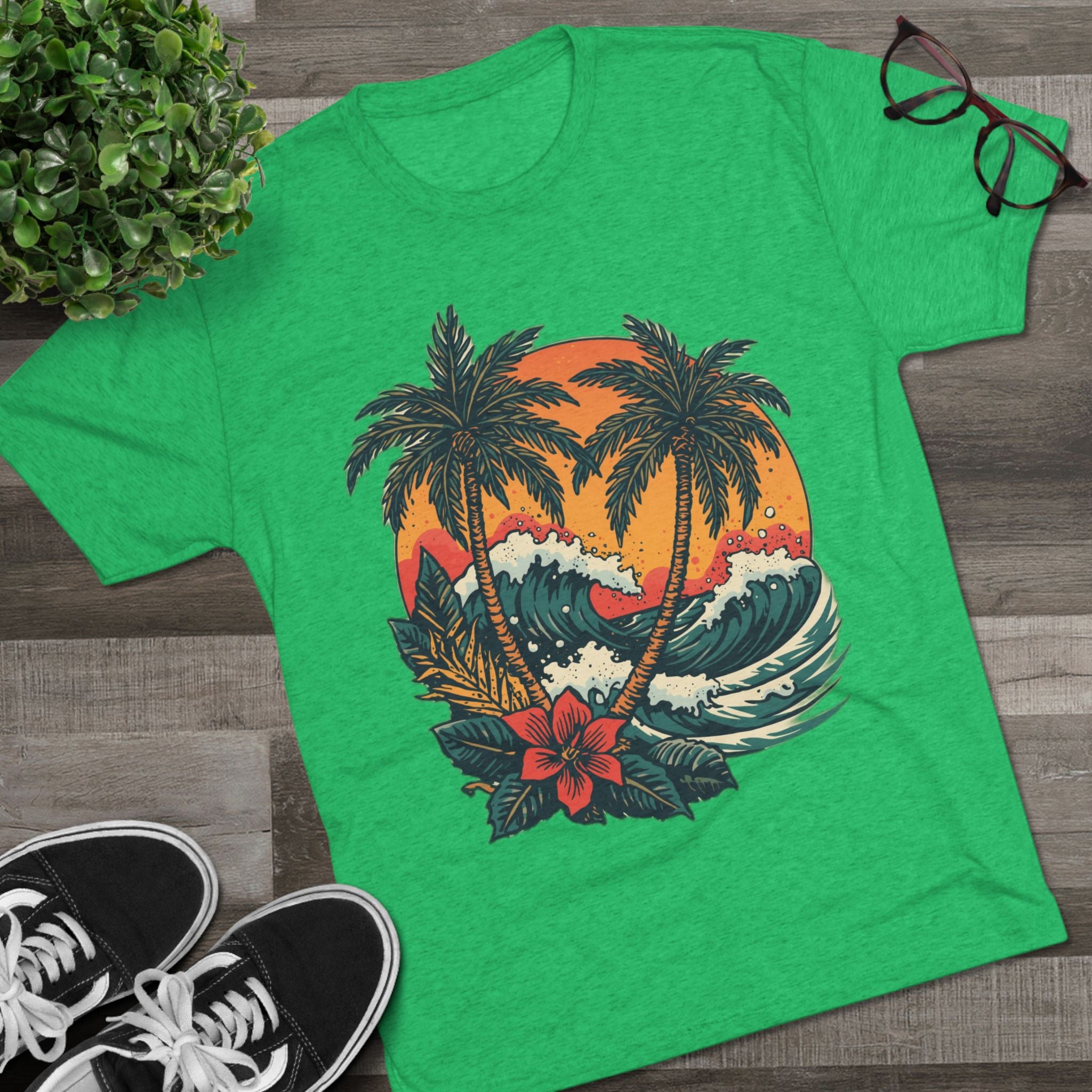 Tropical Tattoo Tee, Monterey Tropical Tattoo Tee | Sailor Jerry & Ed Hardy Style