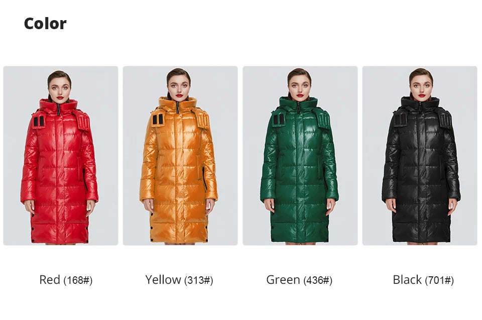 GASMAN 2022 New high quality fashion down parka Women's winter jacket women's coat outwear Female puffer hooded thick jacket 018