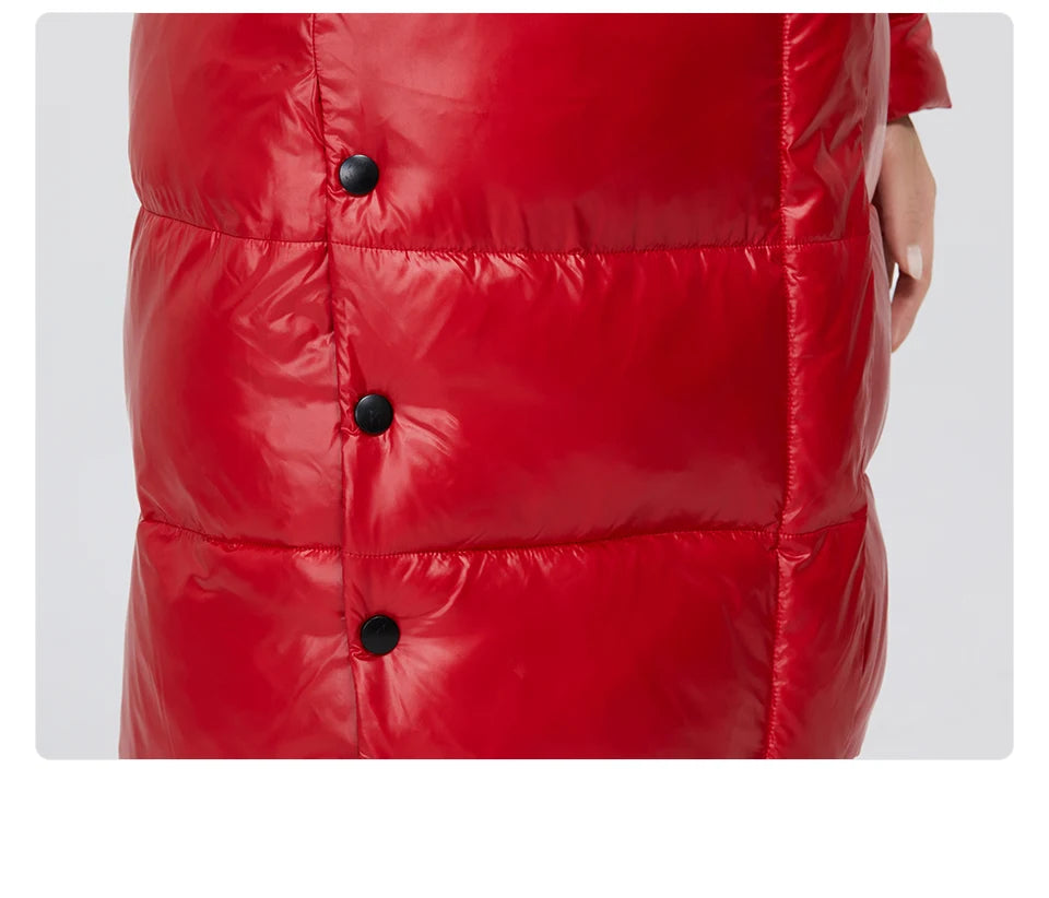 GASMAN 2022 New high quality fashion down parka Women's winter jacket women's coat outwear Female puffer hooded thick jacket 018