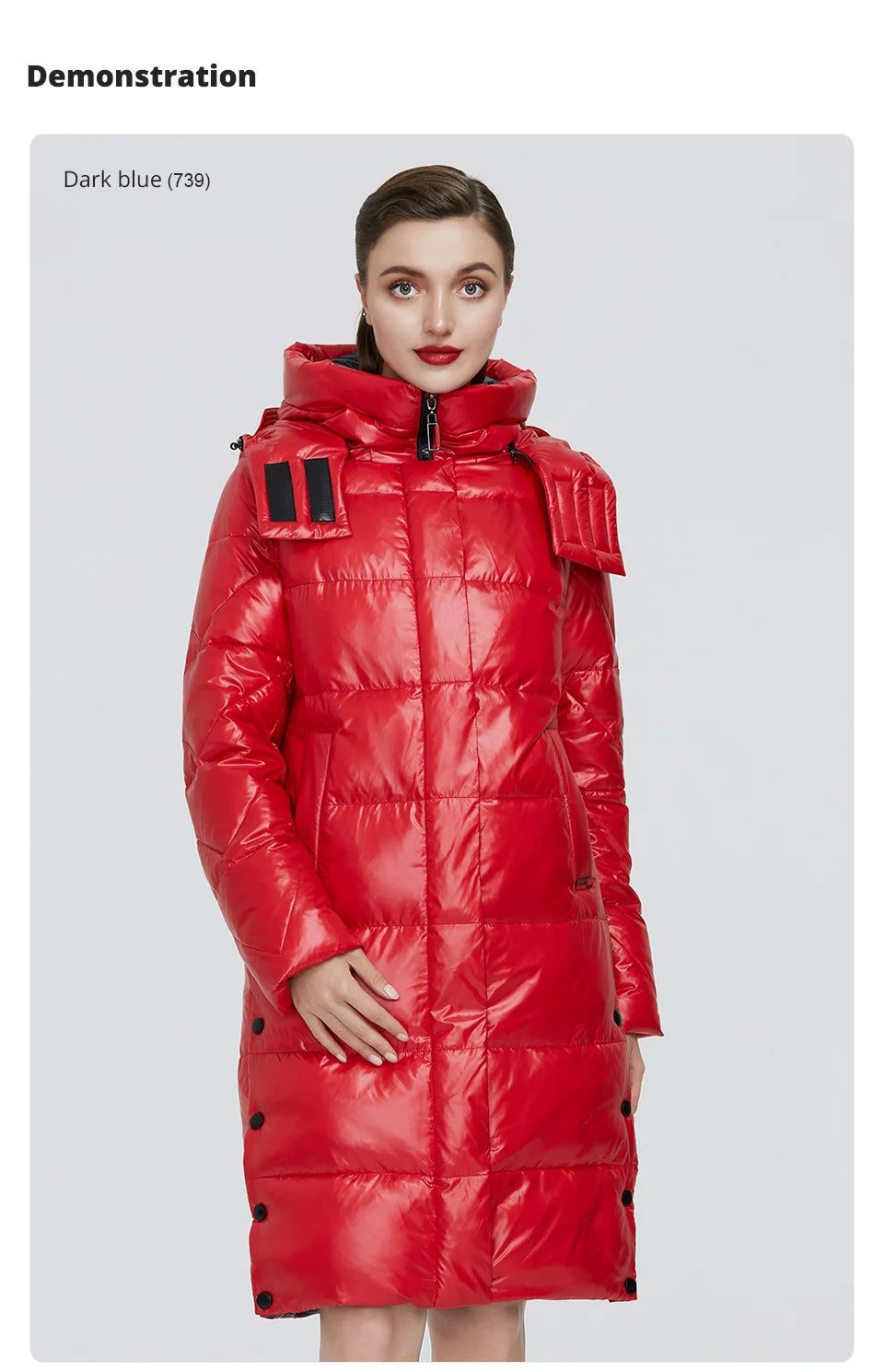 GASMAN 2022 New high quality fashion down parka Women's winter jacket women's coat outwear Female puffer hooded thick jacket 018