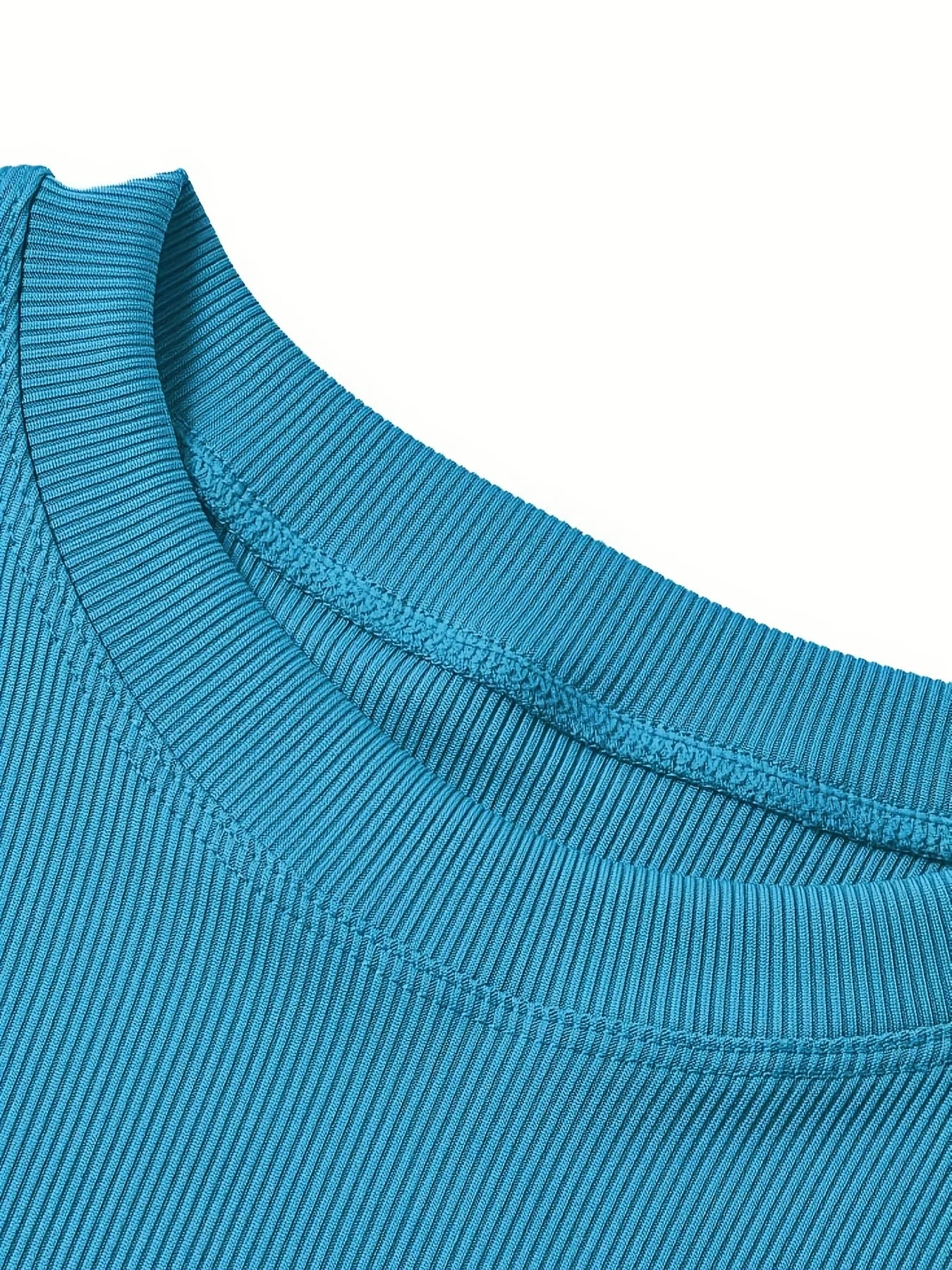 New style Lounge Wear Ribbed Casual 2 Piece Summer Shorts Set For Women Sleeve Top+Elastic Leggings Outfits