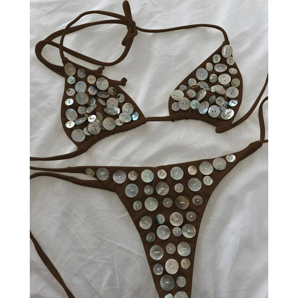 Push Up Bikinis 2025 New Sexy Women Swimsuit Swimwear Female Micro Bikini Set Biquini Bathing Suit Swimming Suits Beachwear