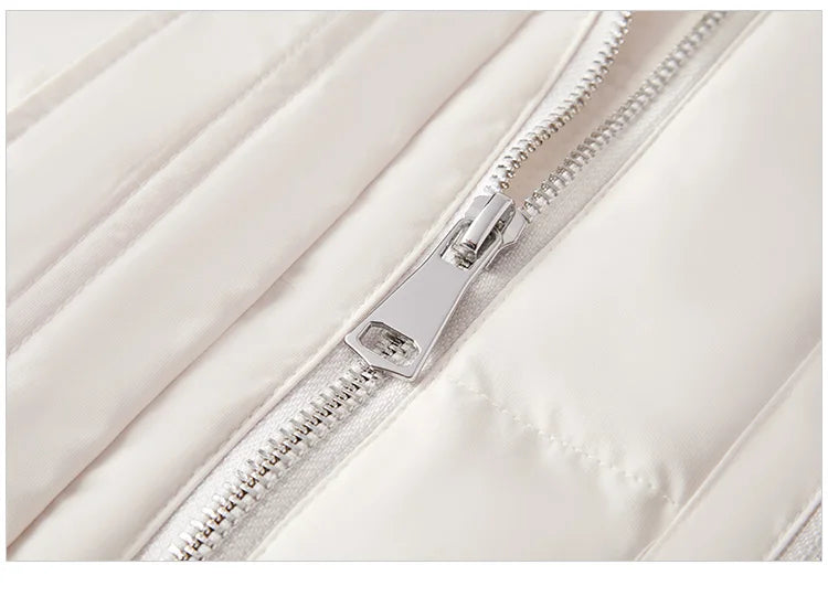 Semir Mid-Length Down Jacket Women Hooded Loose Fit Waist Cinching 2025 New Winter Minimalist Style