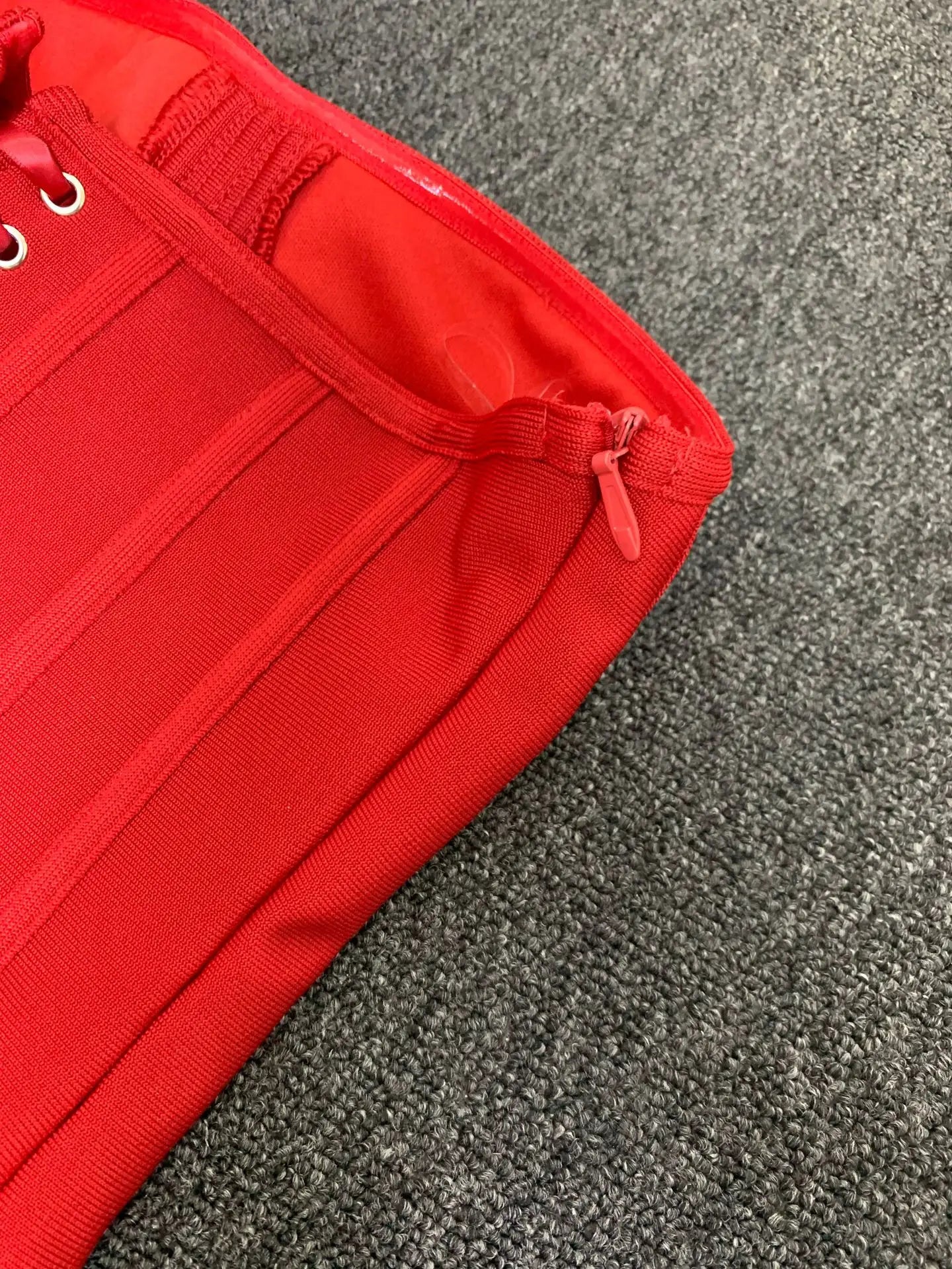 Women Red Bodycon Mini Bandage Outfits Club Party Strapless Laced Up Back Tops And Mini Short Skirts Two Piece Sets Nightwears