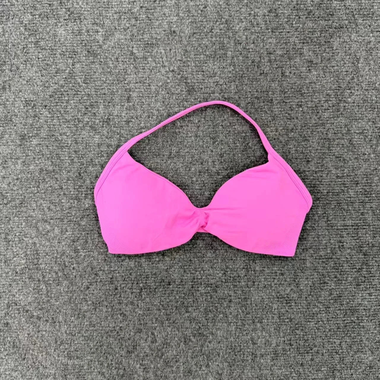 Women High Support Thin Strap Halter Sports Seamless Bras Scrunch Workout Yoga Tank Bra Yoga Sportswear Underwear Bra Clothes
