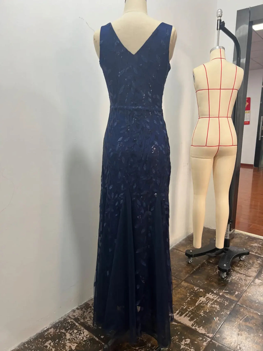 Elegant Fashionable V-neck Sequin Dress Socialite Stylegown Summer Cross-border Hot Selling Dress Sleeveless