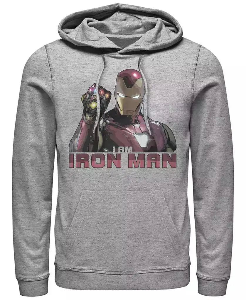 Fifth Sun | Marvel Men's Avengers Endgame I Am Iron Man Gauntlet, Pullover Hoodie
