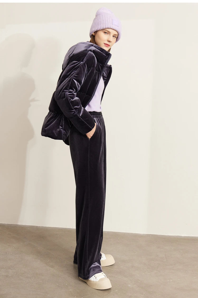 AMII Minimalism Down Jackets Women 2024 Winter Commuter Elegant Solid Thicken Warm Loose Coats Casual Hooded Jackets 72270100