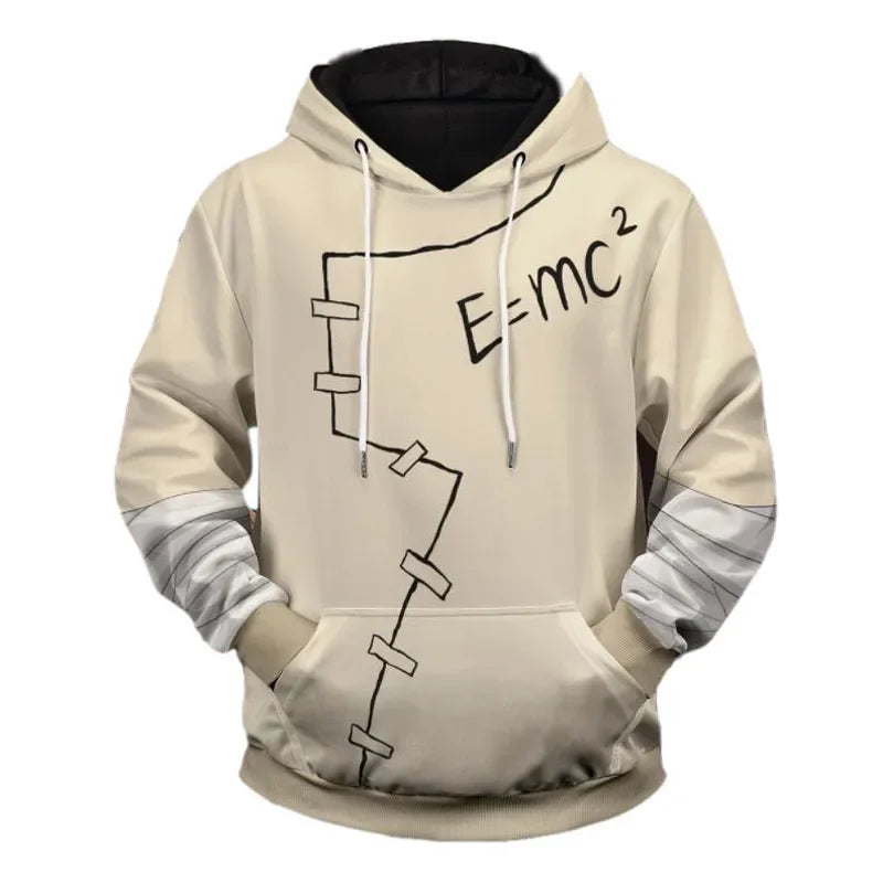 Halloween Printed Dr Hoodie STONE Cosplay Costume Pullover Halloween Stone Casual streetwear Hooded Sweatshirts Zip-up Jackets