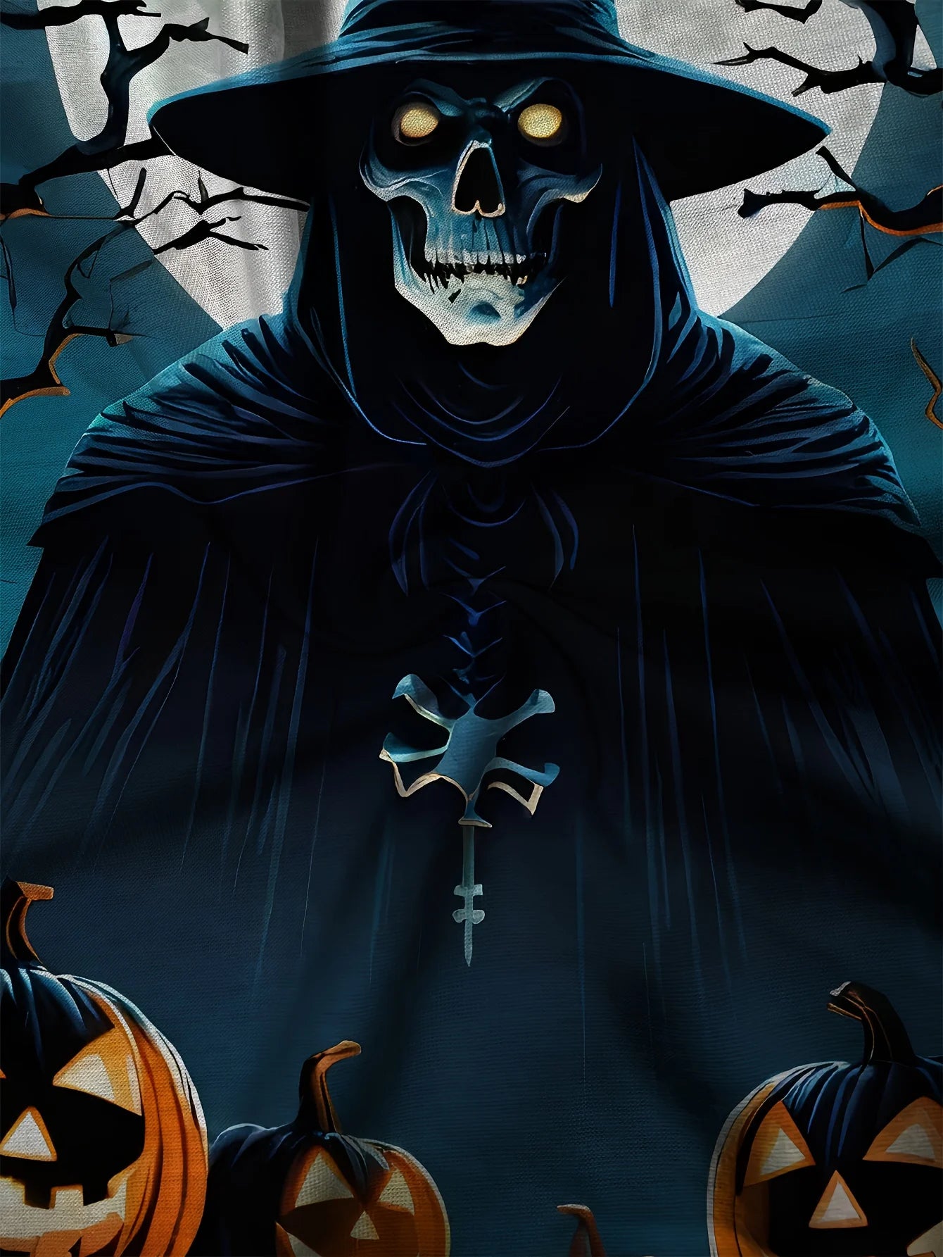 Halloween Theme Men's Sweatshirt | Ghost Face Print Long Sleeve Hoodie | Fashion Versatile Drawstring Hooded Fall Jacket