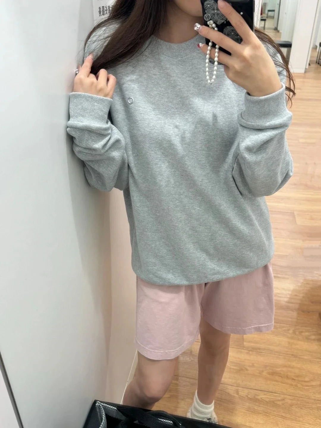 Women's Sports Sweatshirts O Neck Solid Black Red Classic Letter Loose Casual Pullovers Fashion Long Sleeve Hoodies for Women