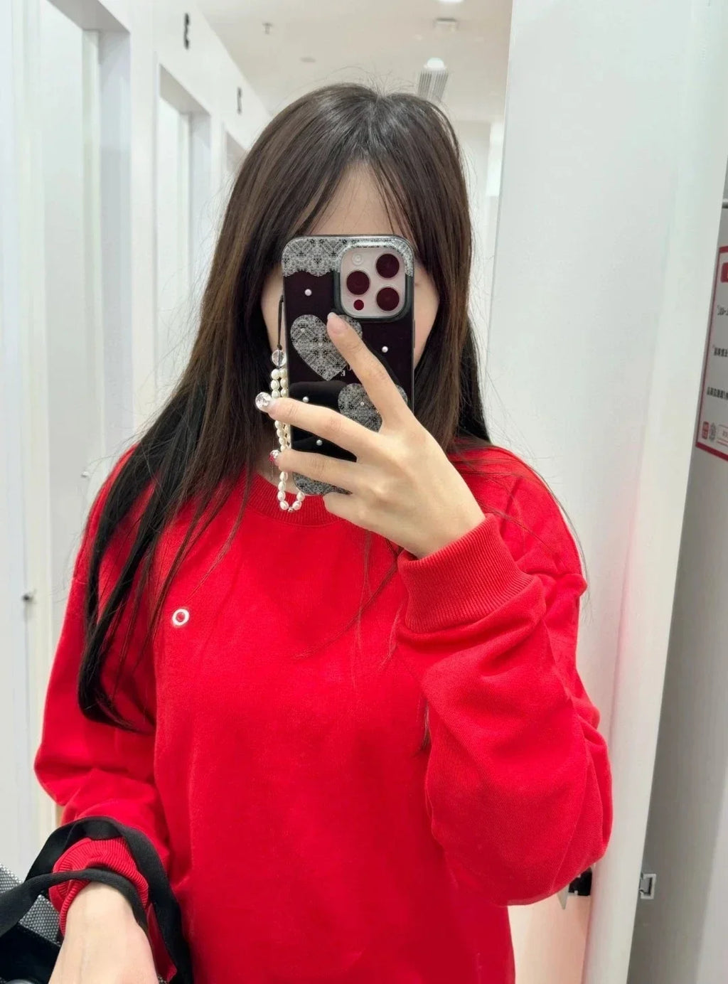 Women's Sports Sweatshirts O Neck Solid Black Red Classic Letter Loose Casual Pullovers Fashion Long Sleeve Hoodies for Women