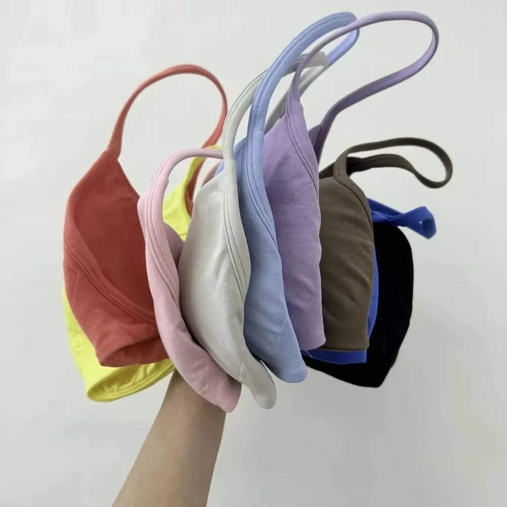 Strappy Sports Bra Seamless Women Clothes Halter Padded Yoga Bra Backless Gym Top Bras Fitness Scrunch Workout Yoga Tank Tops