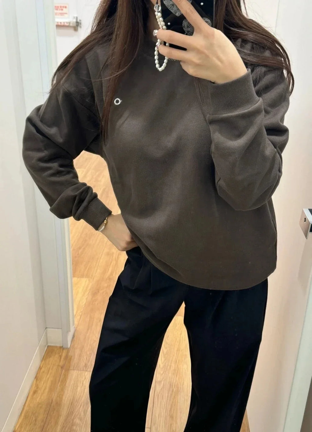 Women's Sports Sweatshirts O Neck Solid Black Red Classic Letter Loose Casual Pullovers Fashion Long Sleeve Hoodies for Women