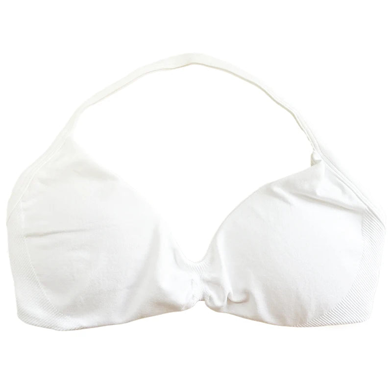 Strappy Sports Bra Seamless Women Clothes Halter Padded Yoga Bra Backless Gym Top Bras Fitness Scrunch Workout Yoga Tank Tops