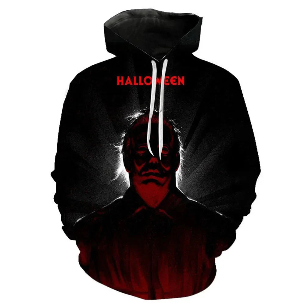 Halloween Horror Killer 3d Print Men/Women Hoodie Casual Oversized Pullover Fashion Popular Sweatshirt Trend Tops Men Clothing