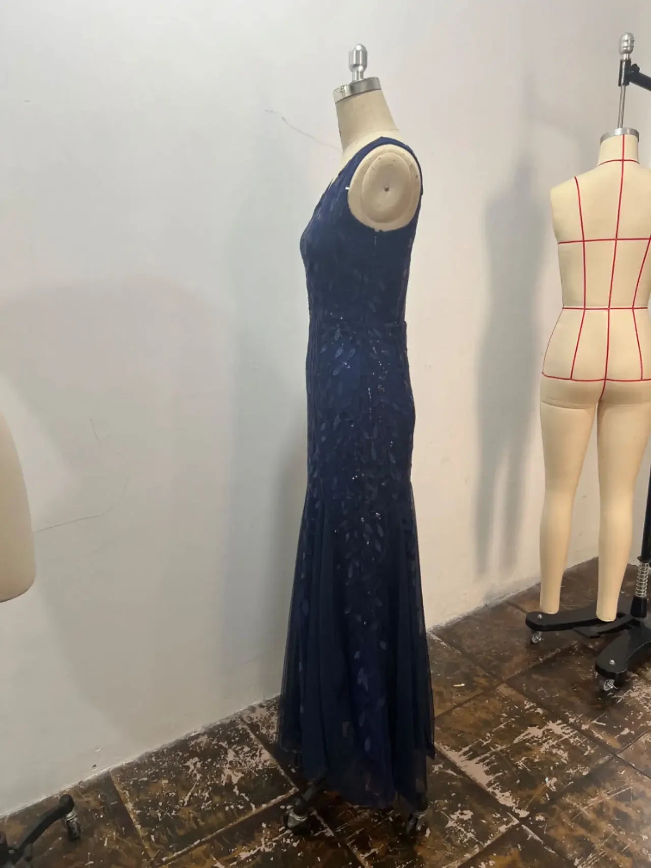 Elegant Fashionable V-neck Sequin Dress Socialite Stylegown Summer Cross-border Hot Selling Dress Sleeveless