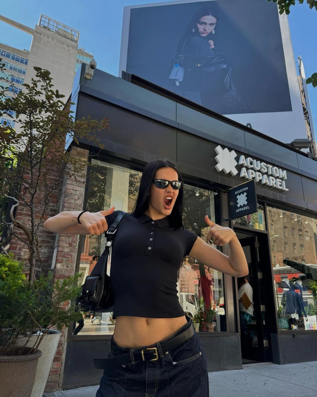 Tank Black Polo Collar T-Shirt Slim Sexy Short-Sleeved Summer Women's Short Top