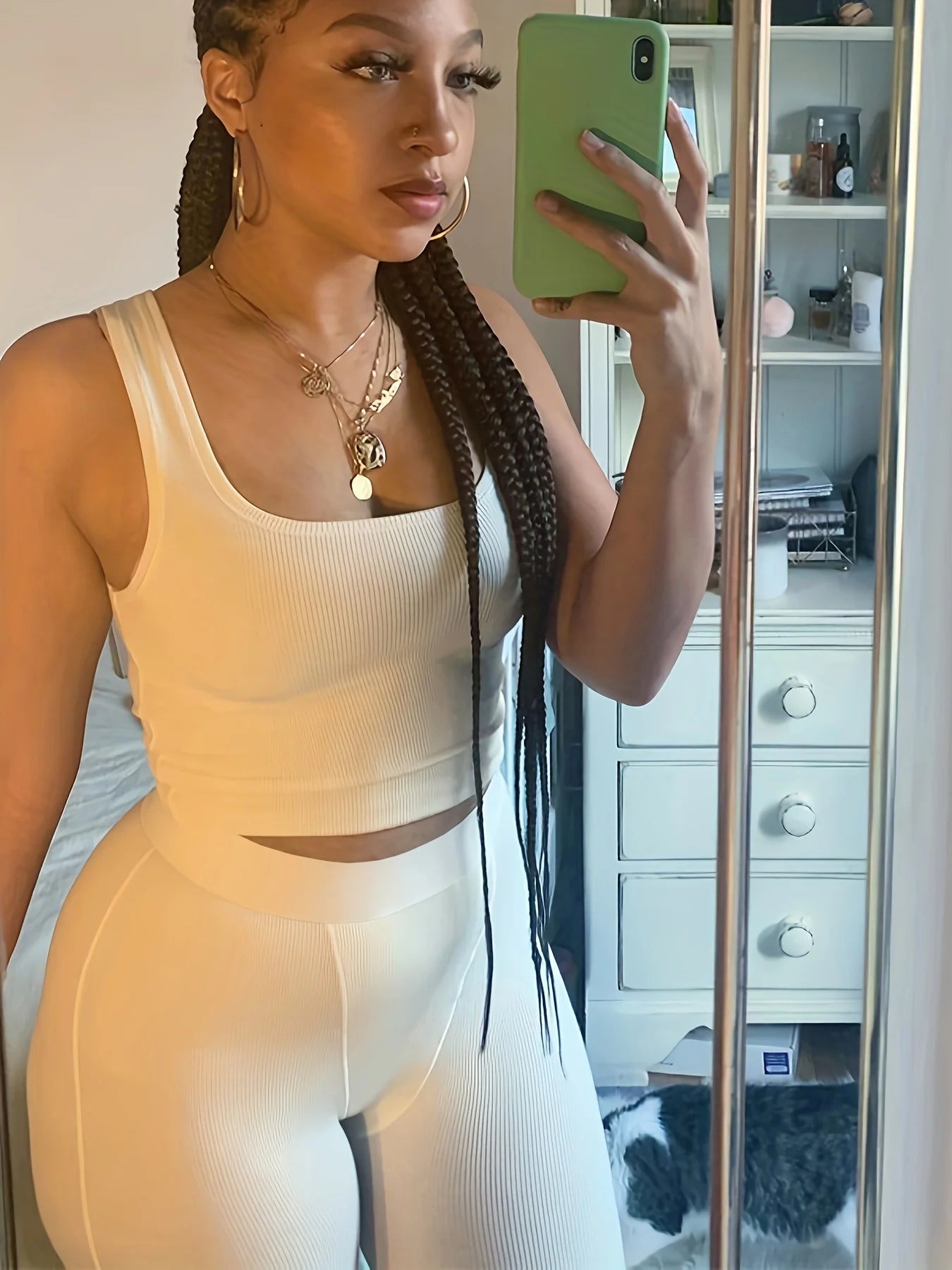 Yoga Wear Apparel Casual 2 Piece Summer Shorts Set For Women Sleeve Top Elastic Leggings Outfits