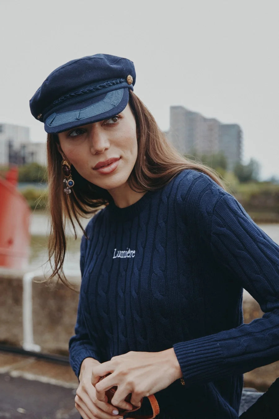 AS AW25 pinstripe collection slip dress + knit mockneck top + embroidery cableknit + stripe pleat skirt