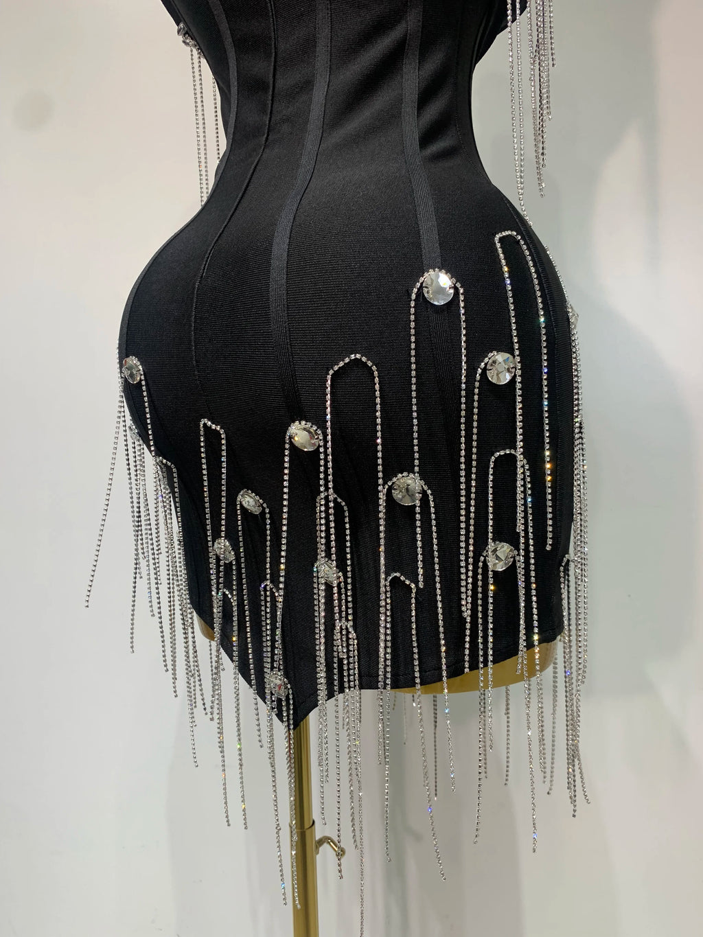 Sexy Backless Spaghetti Strap Bodycon Sleeveless Bandage Dress Elegant Prom Gown Club Evening Party Luxury Birthday Dresses