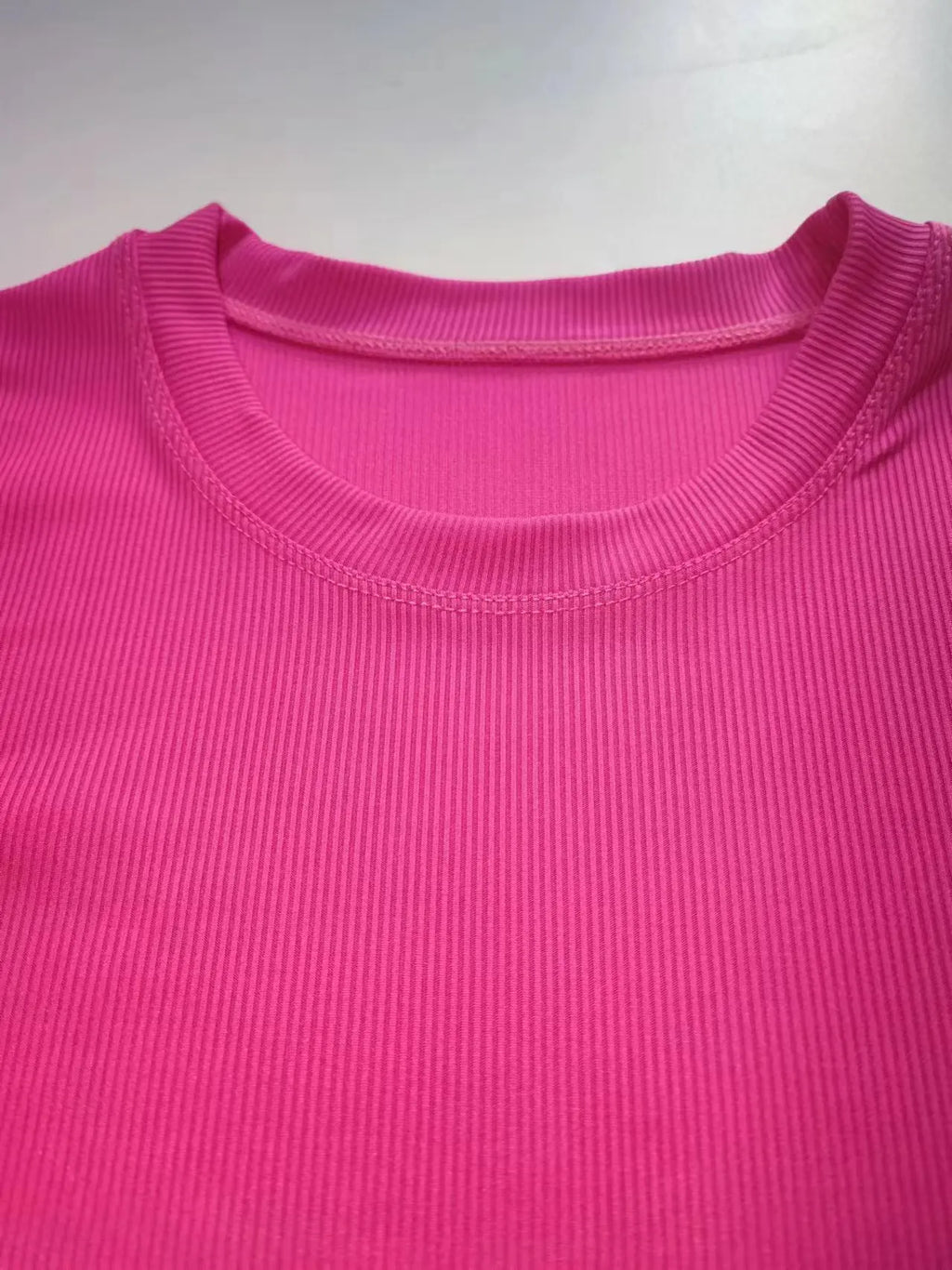 New style Lounge Wear Ribbed Casual 2 Piece Summer Shorts Set For Women Sleeve Top+Elastic Leggings Outfits