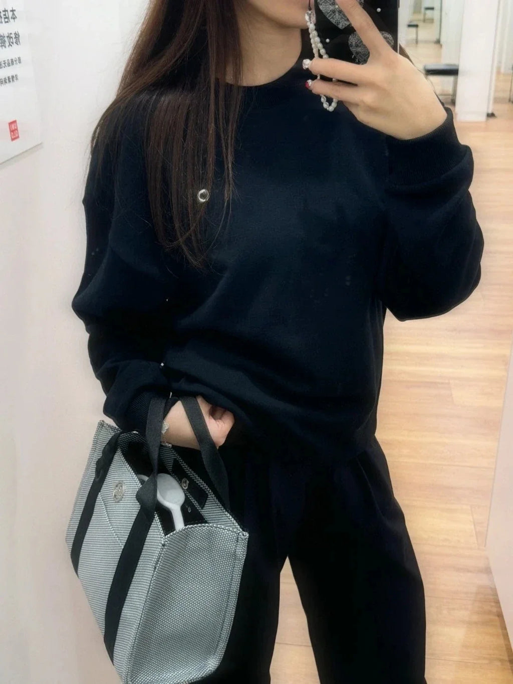 Women's Sports Sweatshirts O Neck Solid Black Red Classic Letter Loose Casual Pullovers Fashion Long Sleeve Hoodies for Women