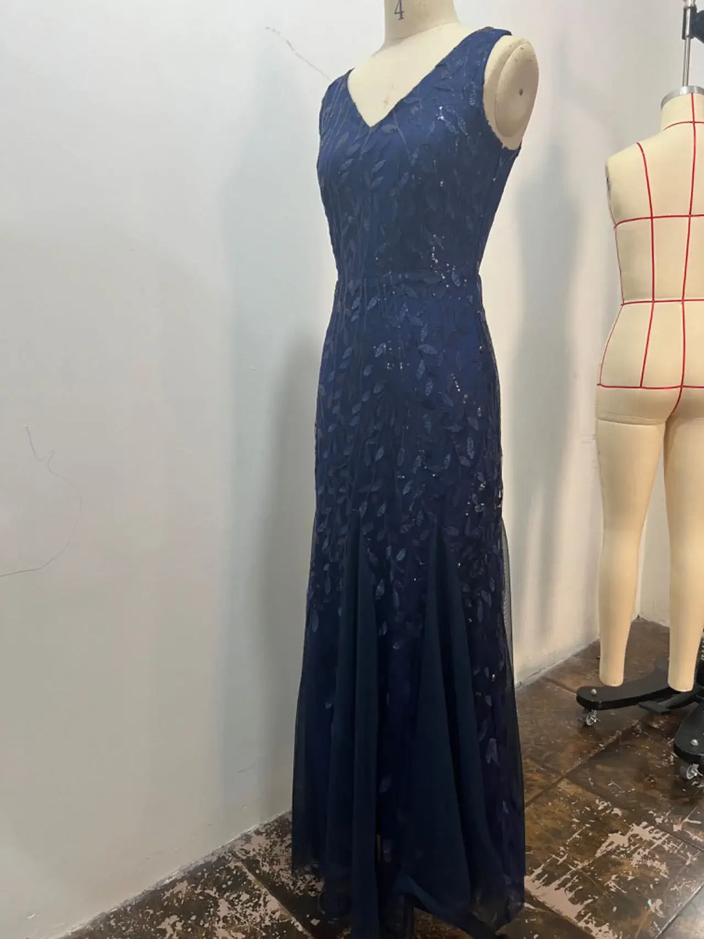 Elegant Fashionable V-neck Sequin Dress Socialite Stylegown Summer Cross-border Hot Selling Dress Sleeveless